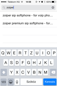 3 iphone zoiper keres